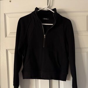 Black Half-Zip Sweatshirt